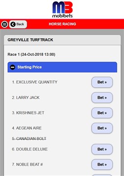 Mobibets Horse Racing